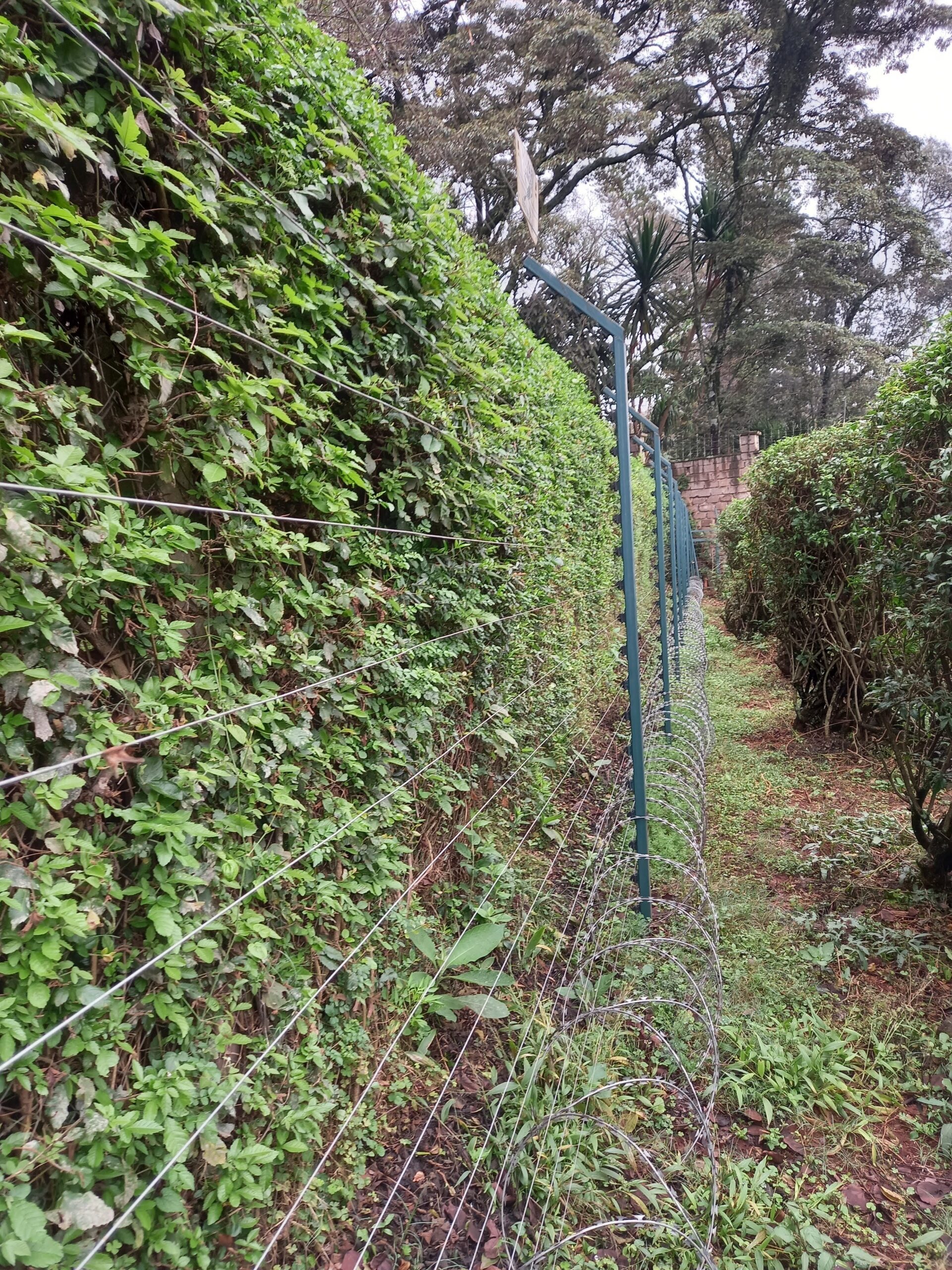 A free standing electric fence is a reliable perimeter security system designed to protect properties without the need for boundary walls. It is installed using strong, durable posts that support high-tensile electric wires to create an effective deterrent against intruders. In Nairobi, Kenya, we install free standing electric fences using both steel posts and treated wooden posts, depending on the site requirements and client preference. This flexibility allows us to deliver secure, long-lasting, and professional installations suitable for residential, commercial, and agricultural properties.
