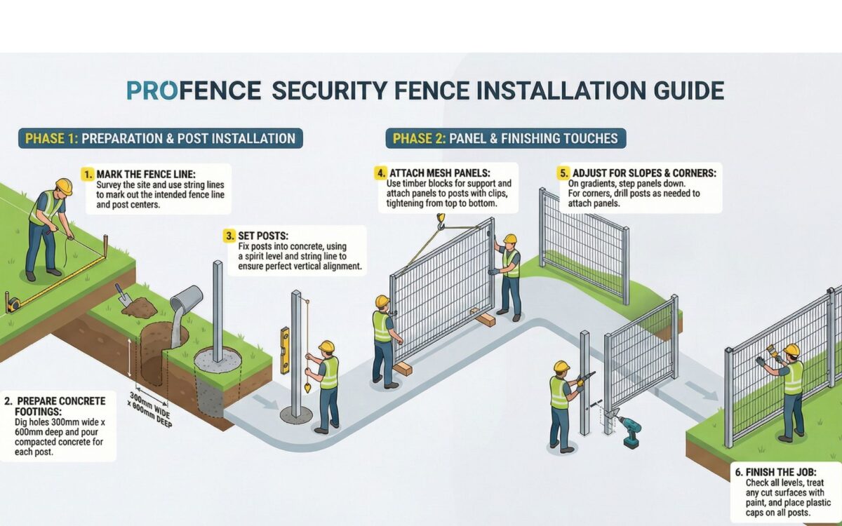 Clear View Fence - Anti Climb Fences Installation Guides in Kenya